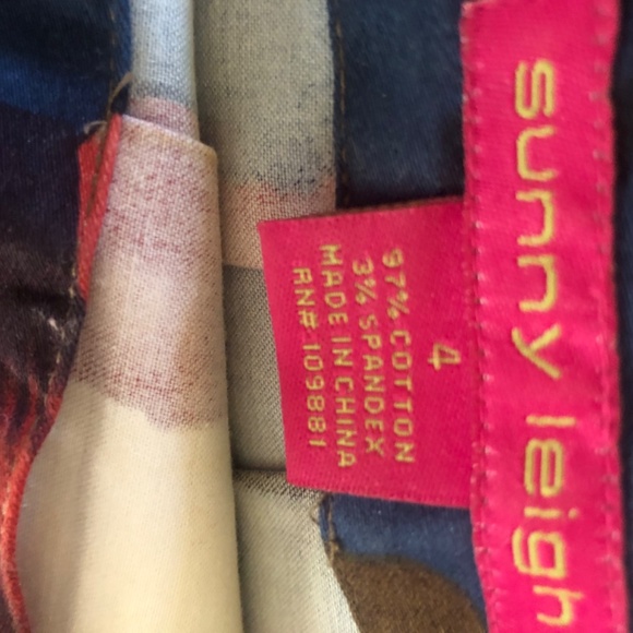 Like New Sunny Leigh color block fashion A line skirt - Picture 3 of 3